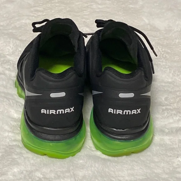 Air Max 2012 black/lime green women’s size 9.5 - Picture 2 of 10